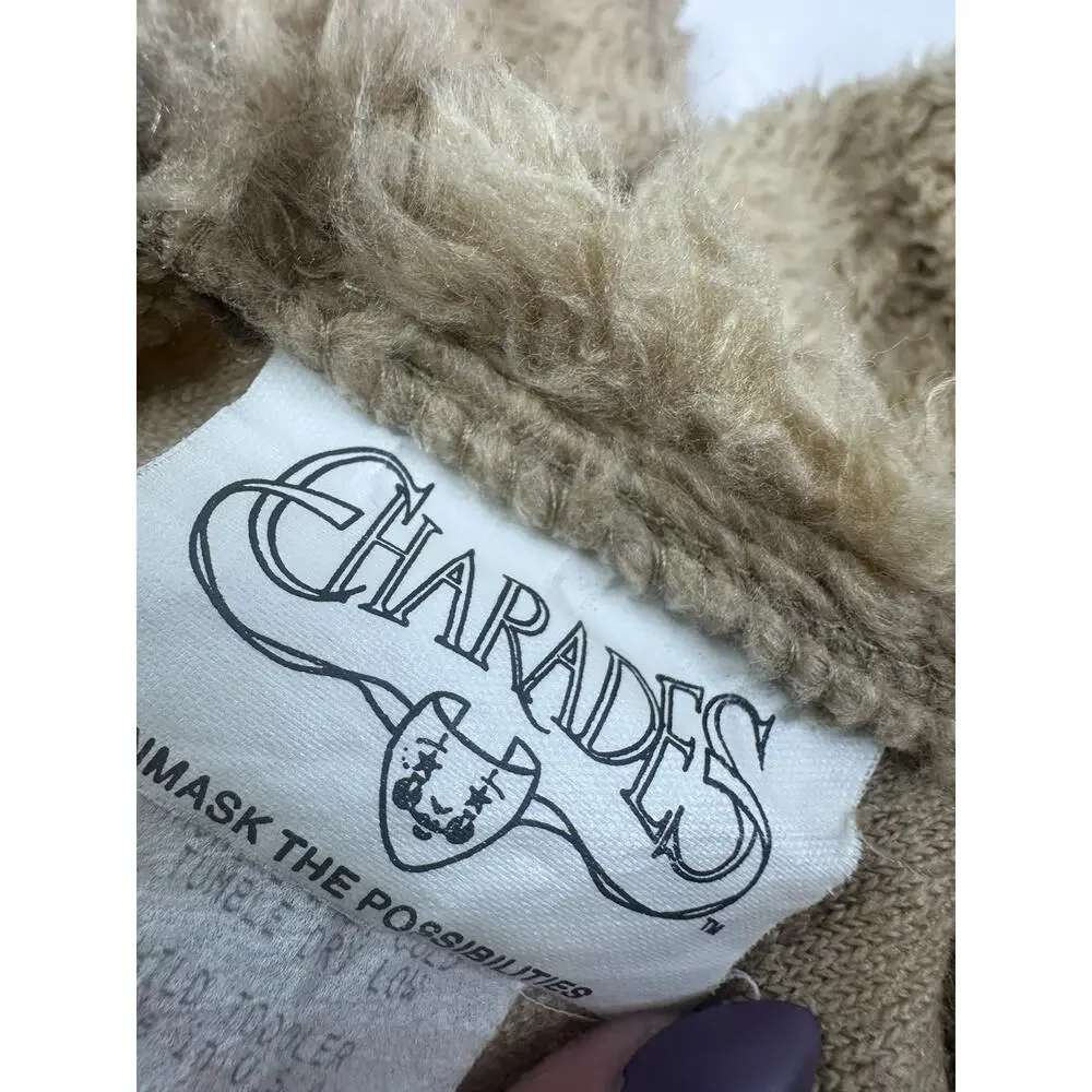Charades Costume Teddy Bear Toddler Unisex Halloween Made In USA Kidcore Cozy